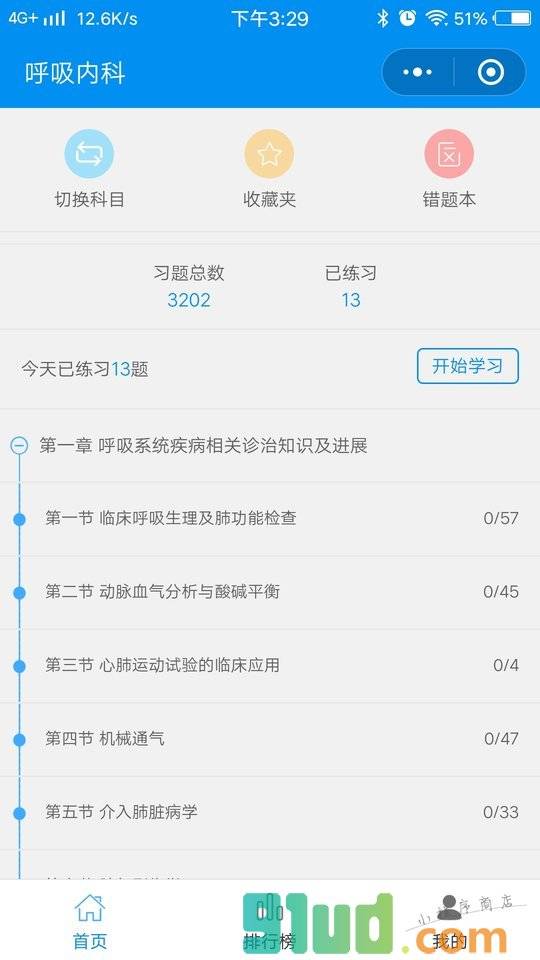 呼吸内科主任医师考试习题精编小程序截图