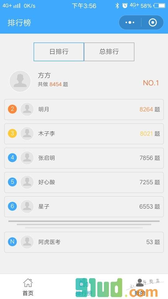 中西医执业医师考试题库小程序截图