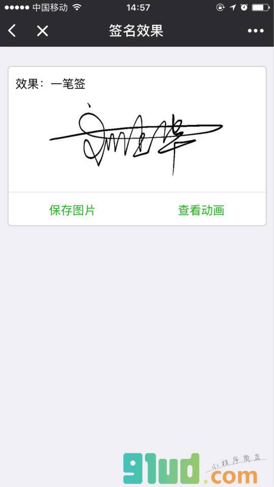 艺术签名助手小程序截图