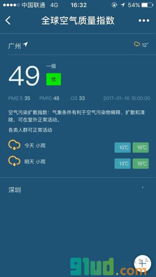 全球空气质量指数小程序截图