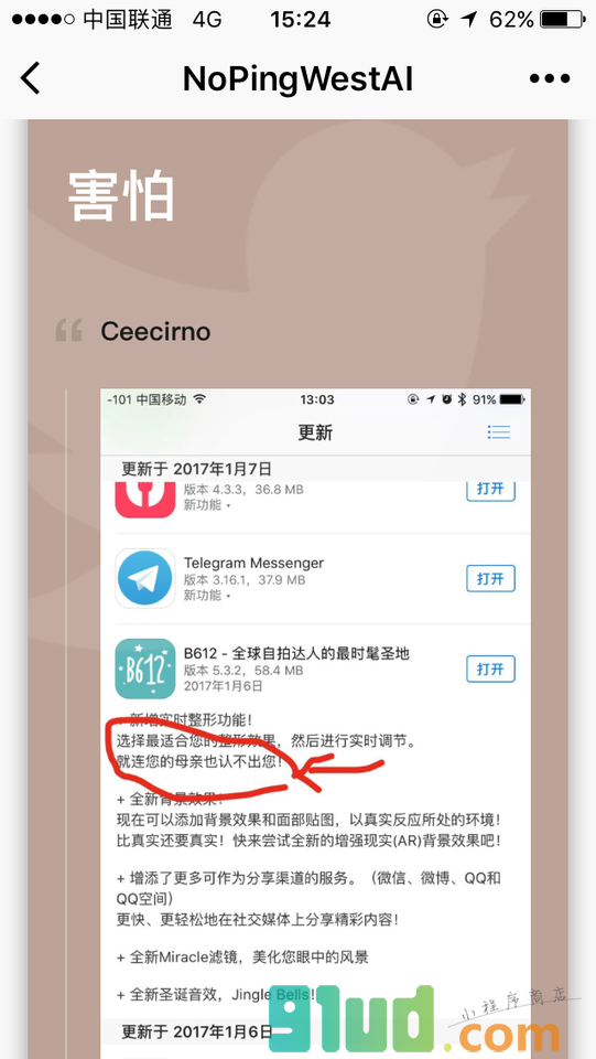 NoPIngWestAI小程序截图