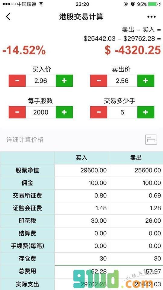 港股交易小程序截图