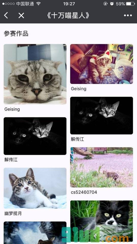 蜂鸟影赛小程序截图