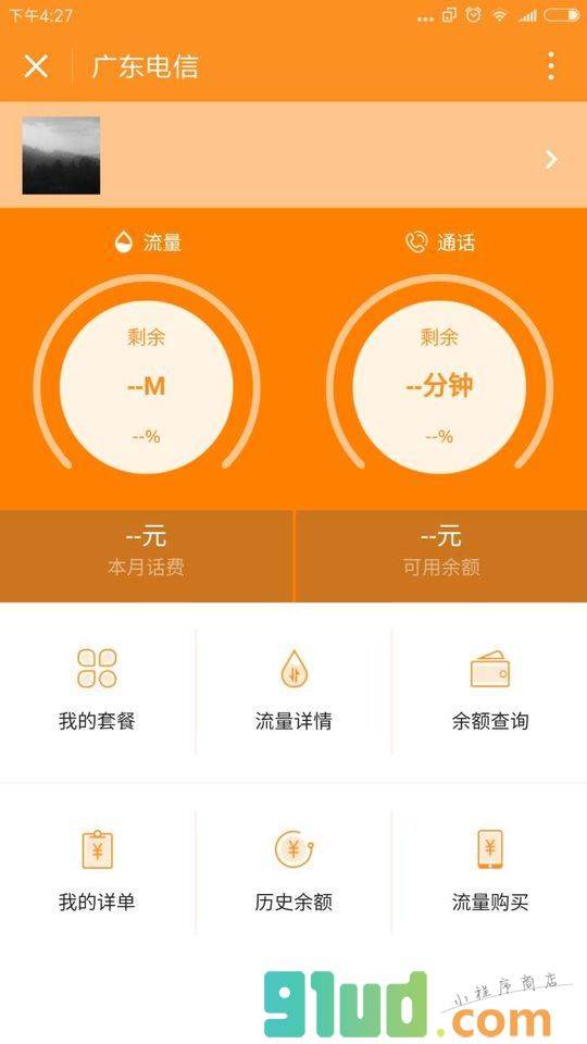 广东电信营业厅小程序截图
