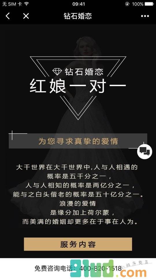 钻石婚恋+小程序截图
