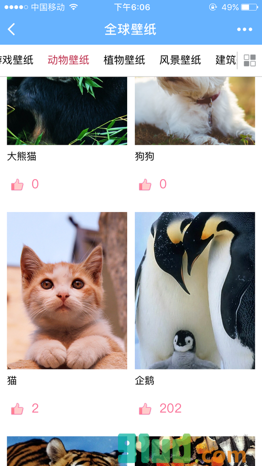 全球壁纸小程序截图
