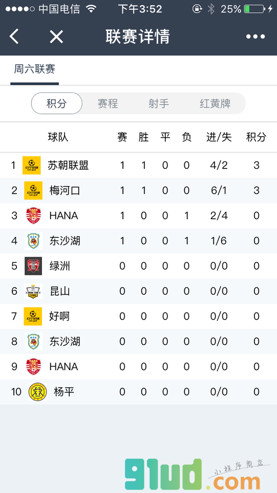 约个足球赛事助手小程序截图