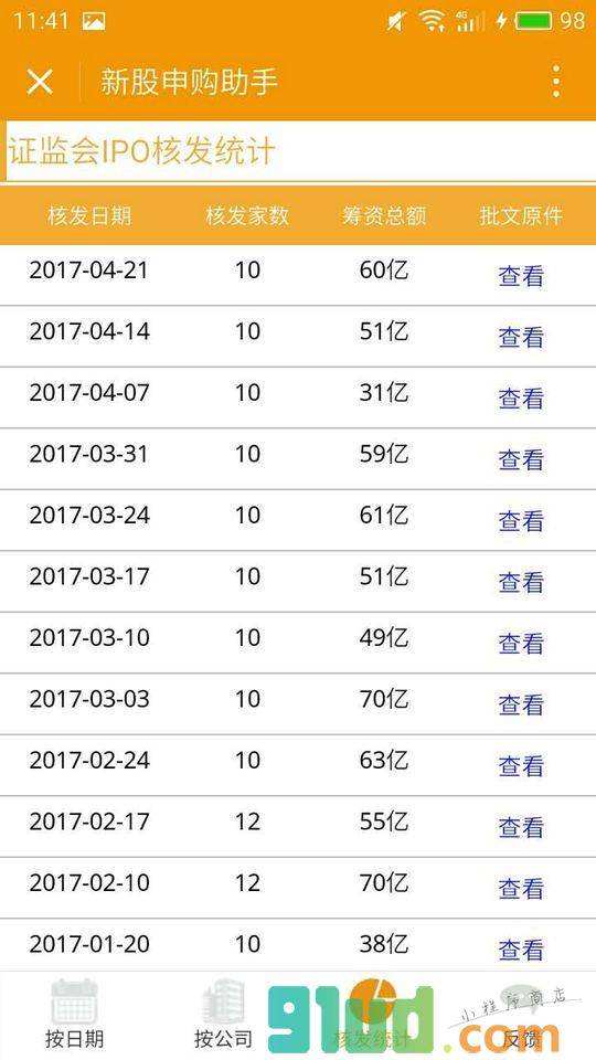 新股申购助手小程序截图