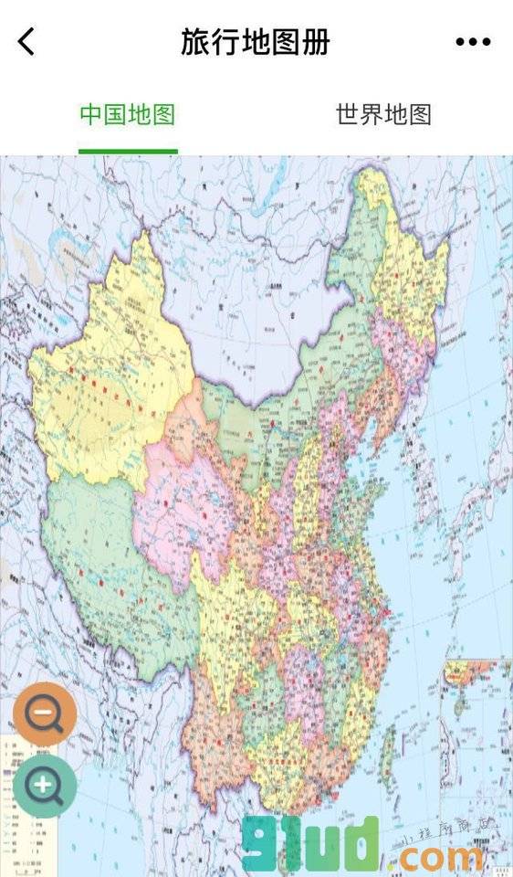 旅行地图册小程序截图