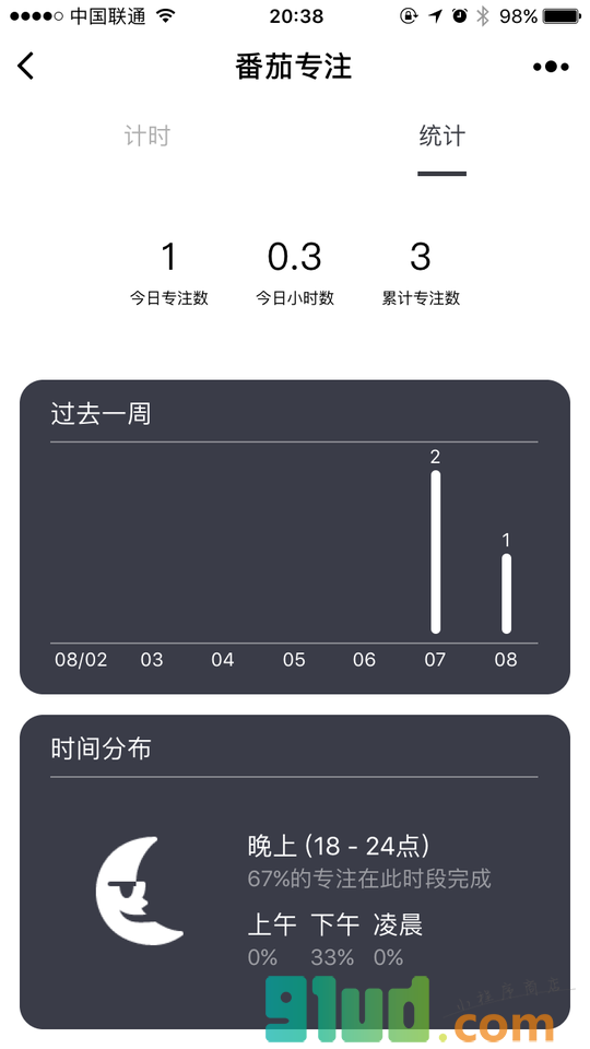 番茄专注小程序截图