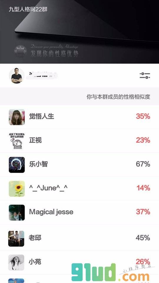 性格说说小程序截图