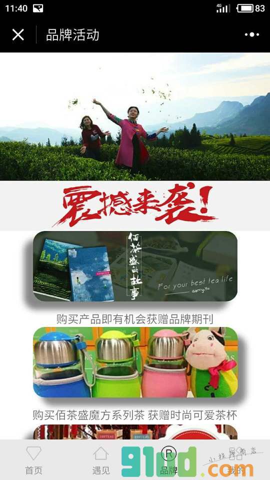 佰茶盛100TEAS品牌茶叶店小程序截图