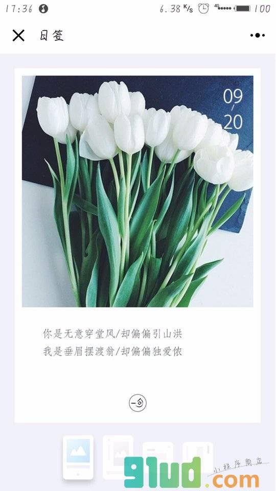 心情日签小程序截图