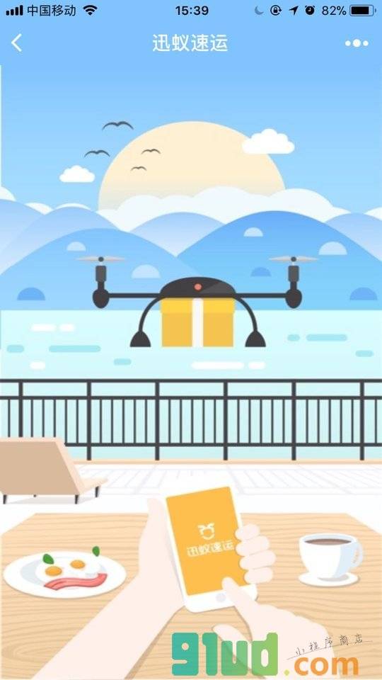 迅蚁速运小程序截图