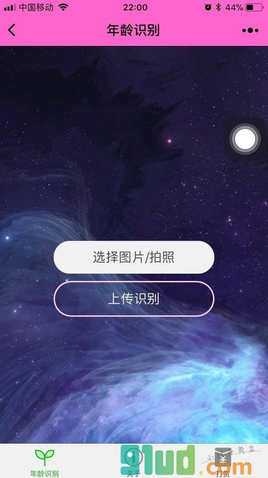 年龄识别小程序截图