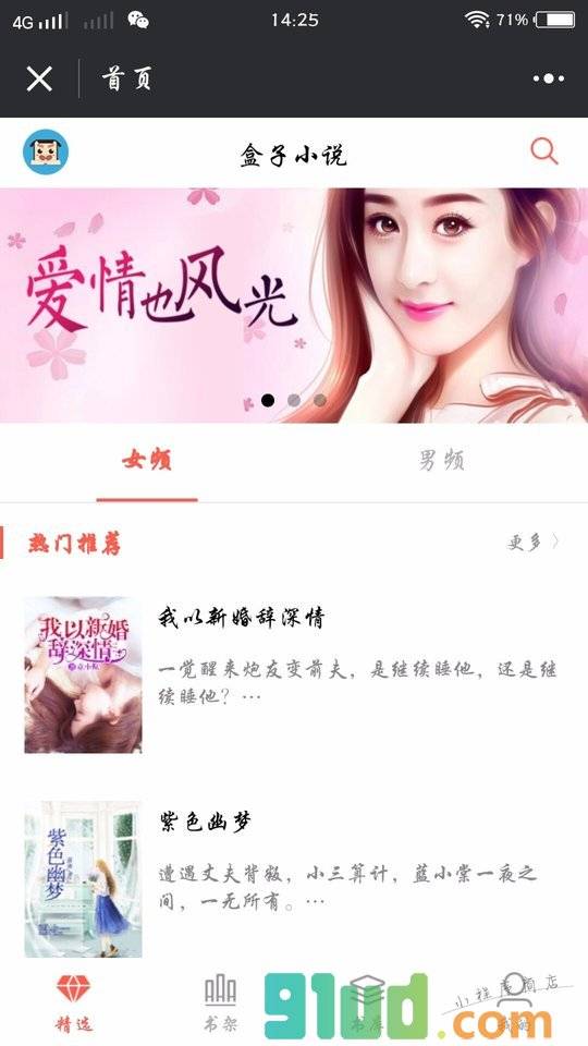 盒子小说阅读小程序截图