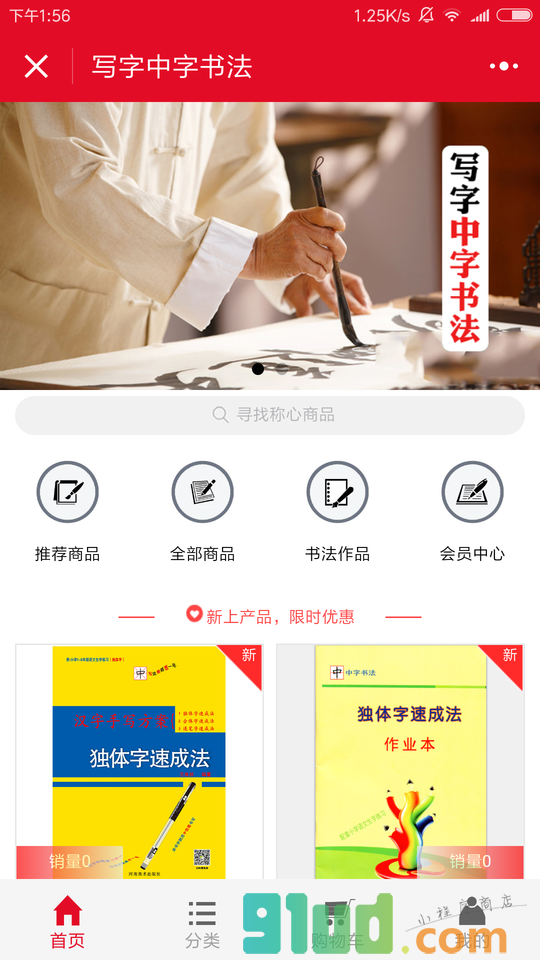 写字中字书法小程序截图