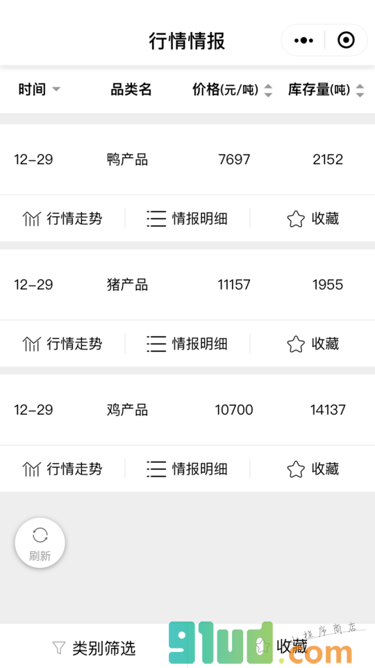 新冻网小程序截图