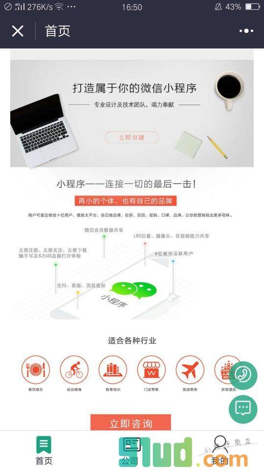 程序技术服务小程序截图