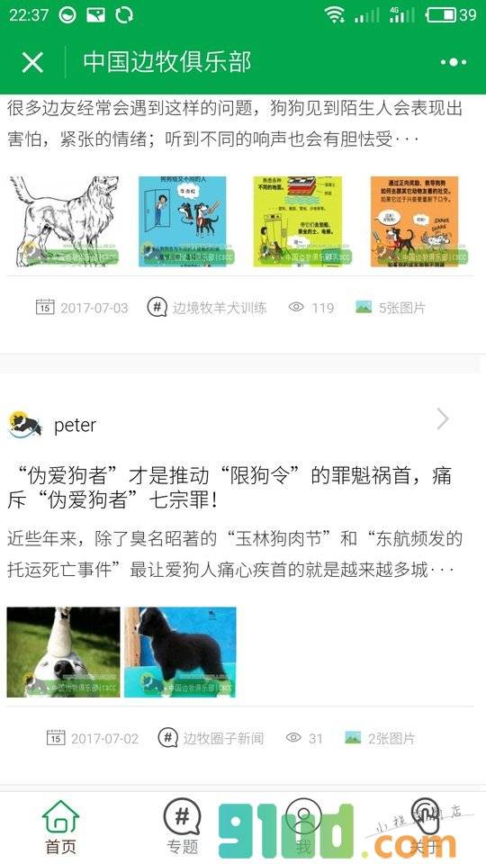 边牧俱乐部小程序截图