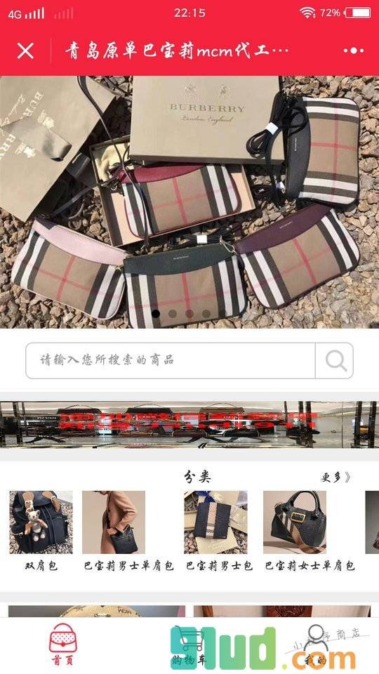 巴宝莉青岛工厂店小程序截图