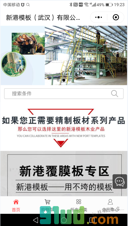新港模板官网商城小程序截图