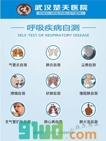 呼吸疾病自测平台小程序截图
