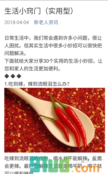 新老人资讯小程序截图