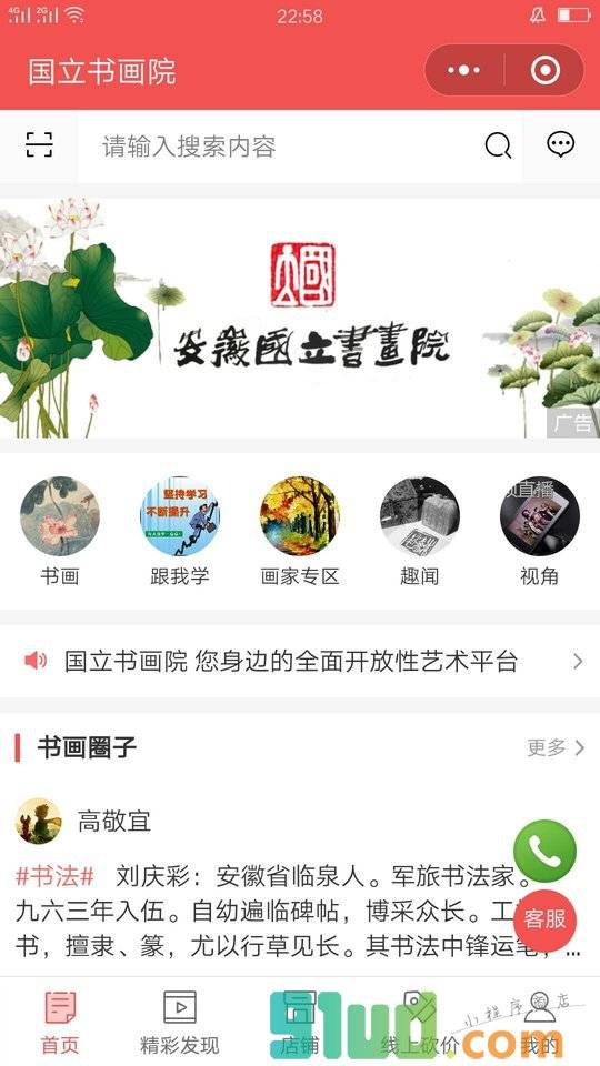 国立书画院+小程序截图