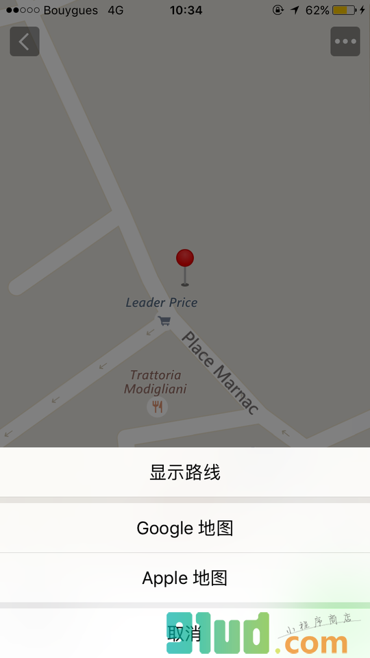 国外找厕所小程序截图