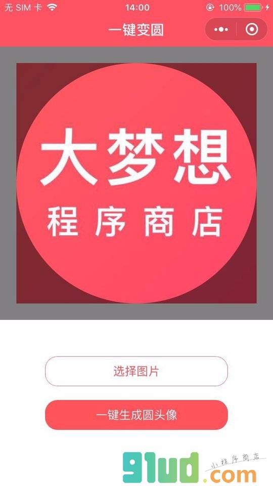 头像变圆小程序截图