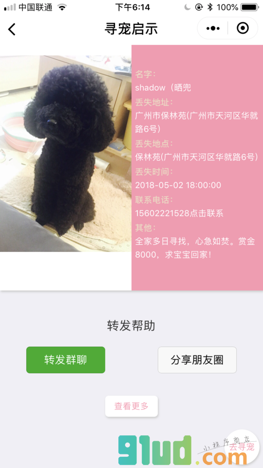 毛孩部落小程序截图