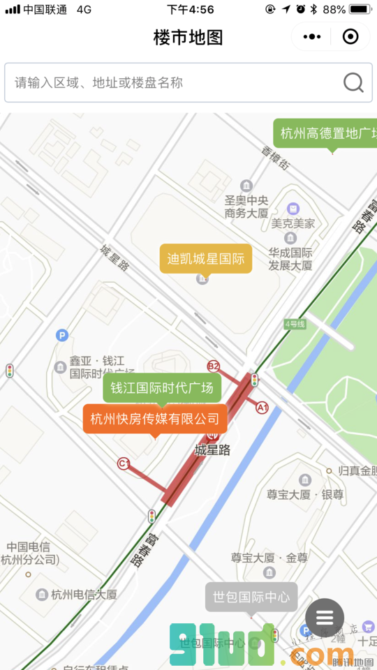 楼市地图小程序截图