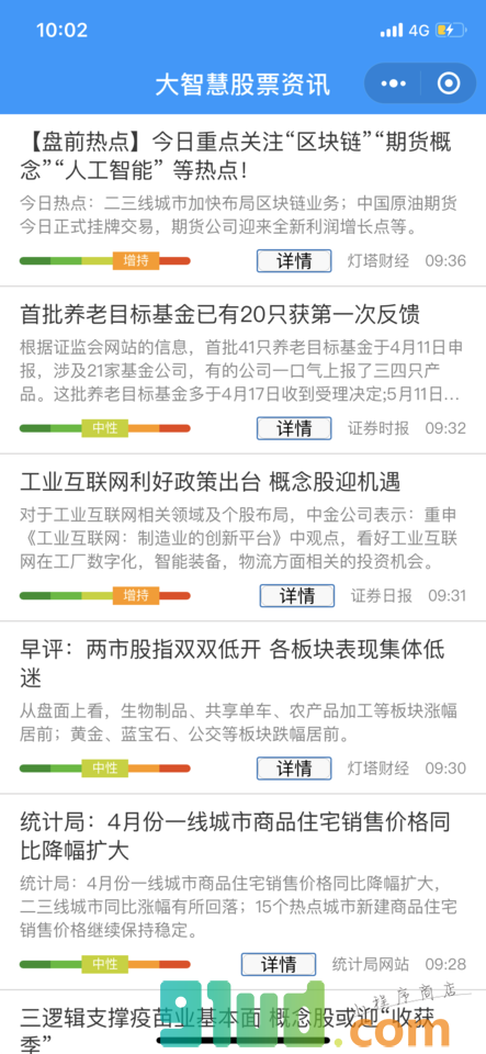 大智慧股票资讯+小程序截图