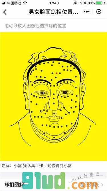 痣相图解小程序截图