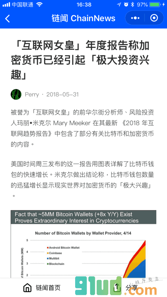 链闻ChainNews小程序截图