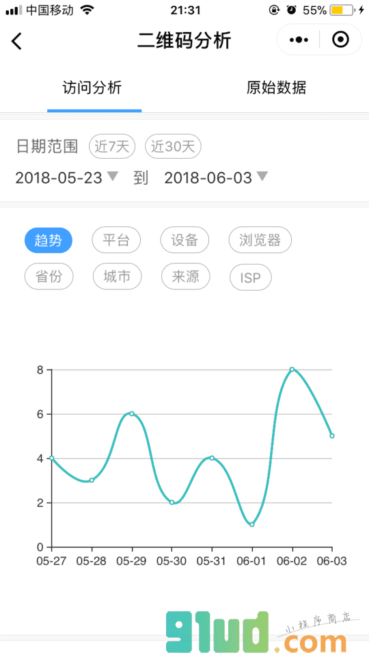 二维码分析小程序截图