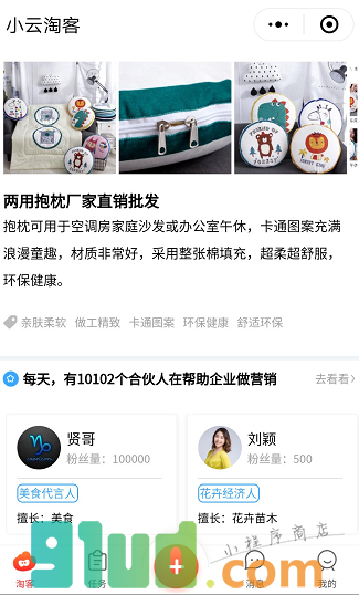 小云淘客小程序截图