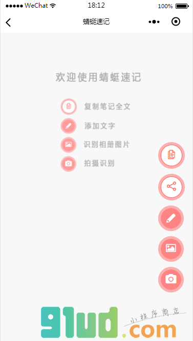 蜻蜓速记小程序截图