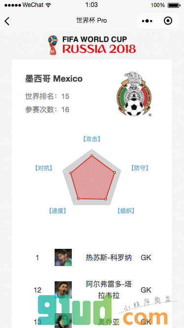 世界杯Pro小程序截图