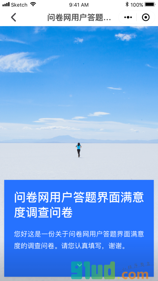 问卷网小程序截图