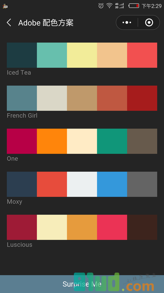 Color配色小程序截图