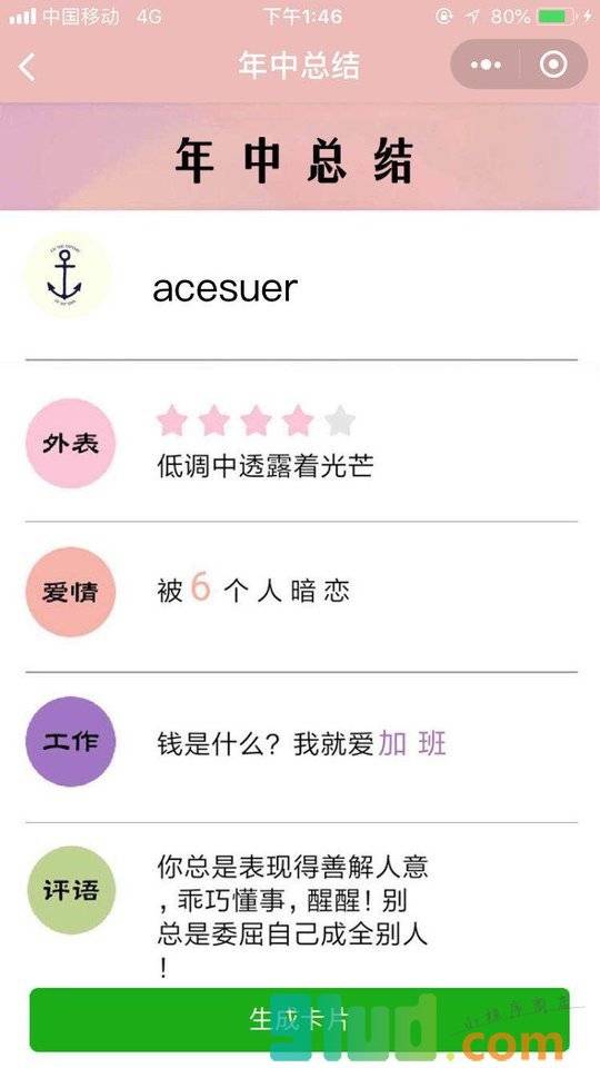 年中总结小程序截图