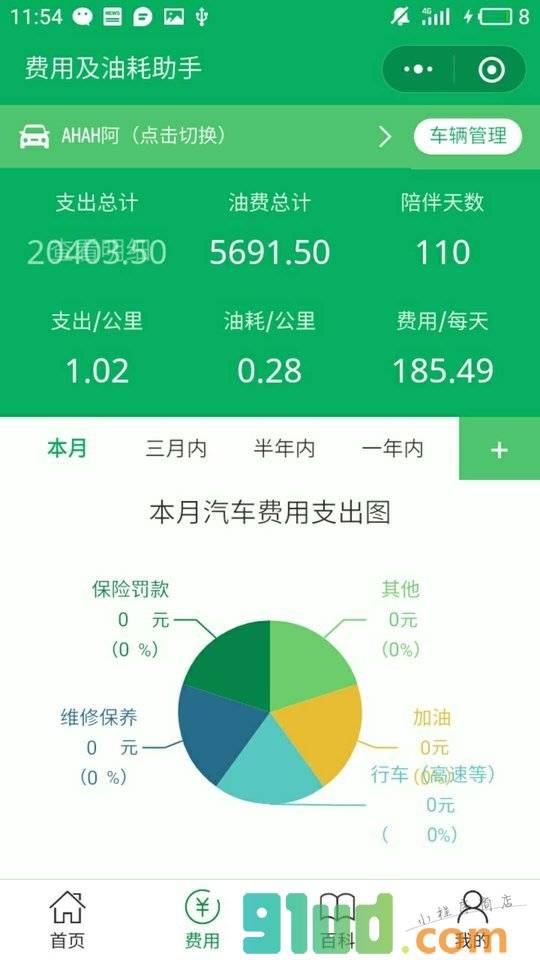 油价助手小程序截图