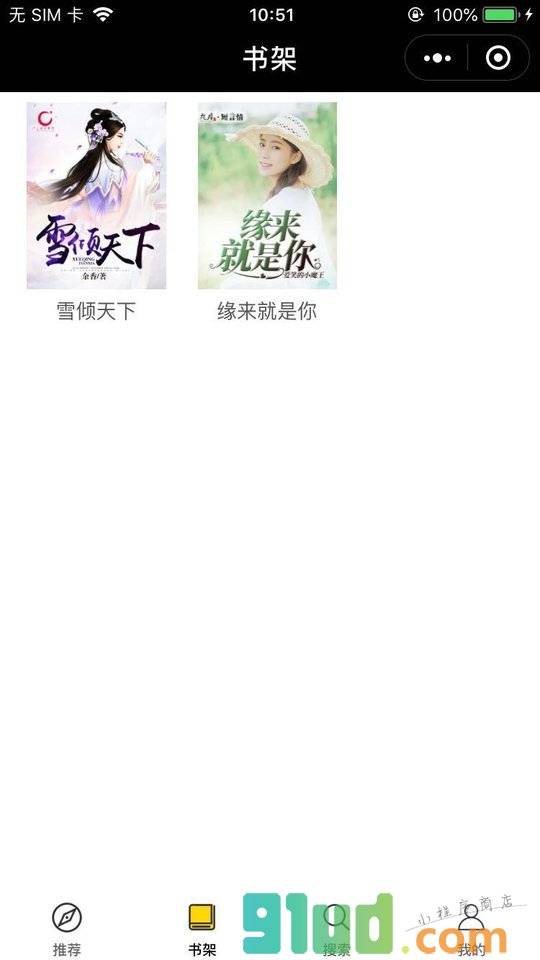 最美言情小说小程序截图