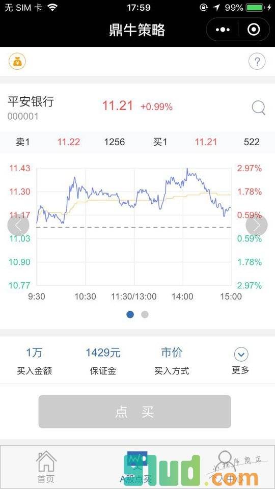 鼎牛策略小程序截图