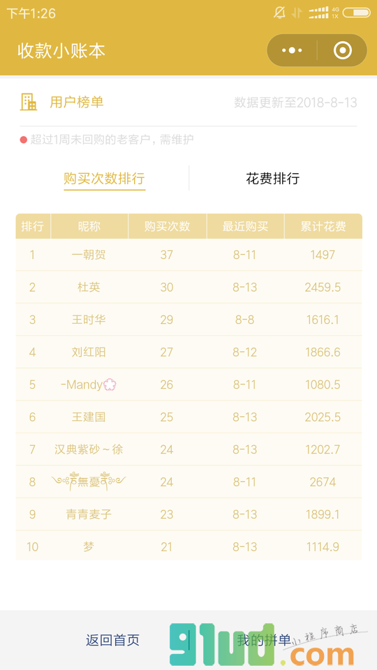 邻里拼单小程序截图