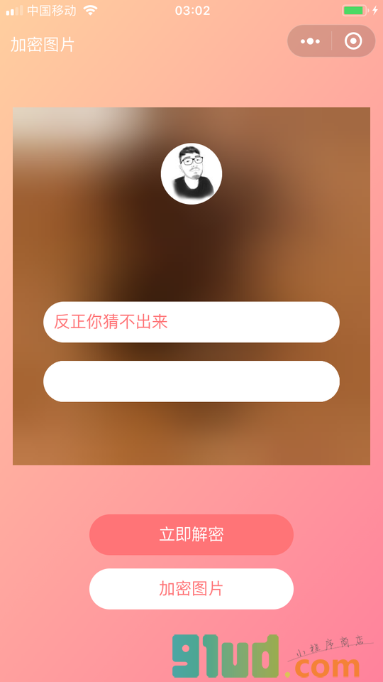 加密图片小程序截图