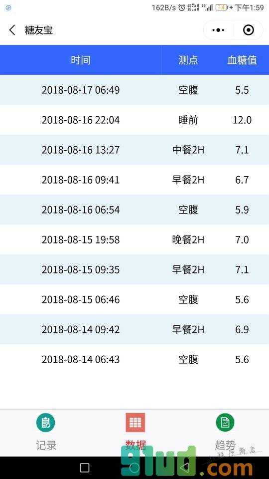 糖友宝小程序截图