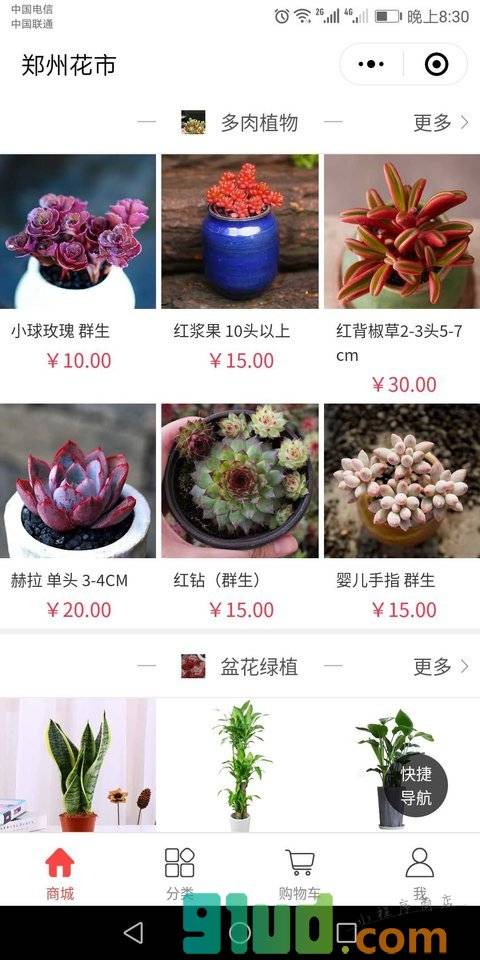 郑州花市小程序截图